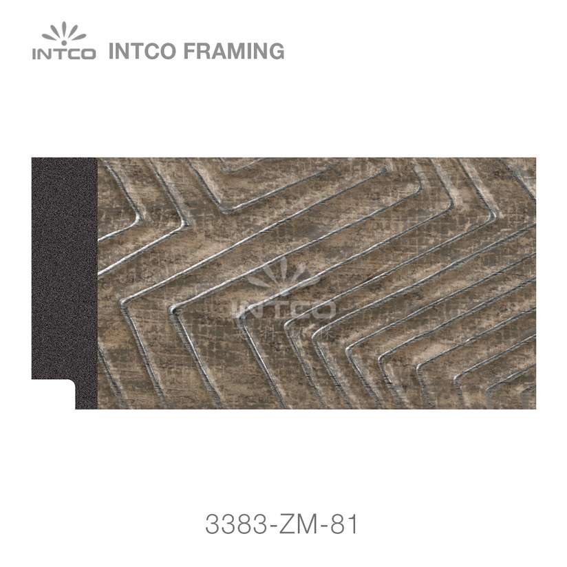 wood grain plastic mirror frame moulding