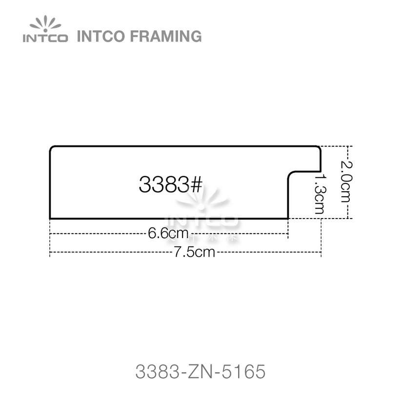 3383 series PS mirror frame moulding profile