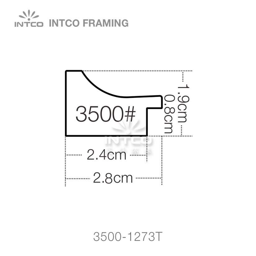 3500 series PS picture frame moulding profile