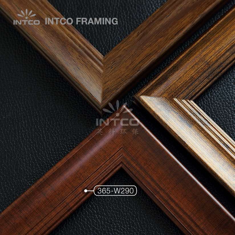 365-W290 PS picture frame mouldings dark wood finish