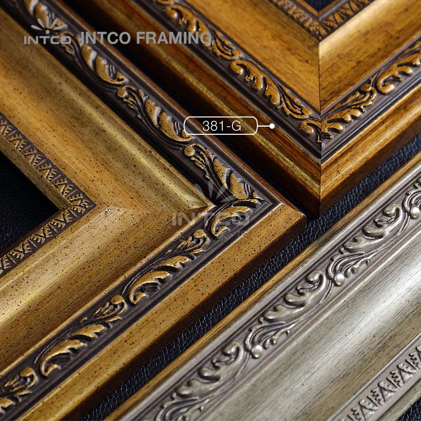 381-G PS picture frame mouldings gold finish