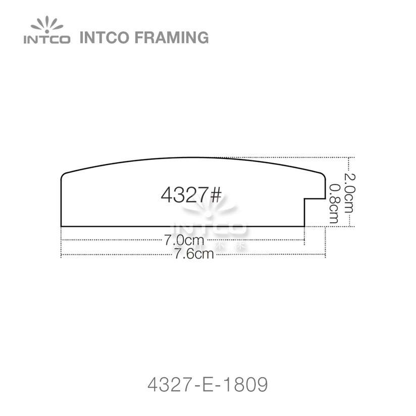 4327 series PS mirror frame moulding profile