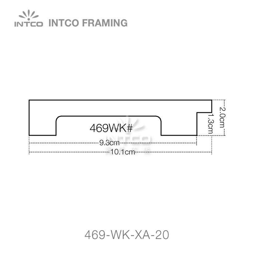 469 series PS mirror frame moulding profile