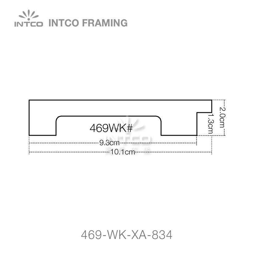 469 series PS mirror frame moulding profile