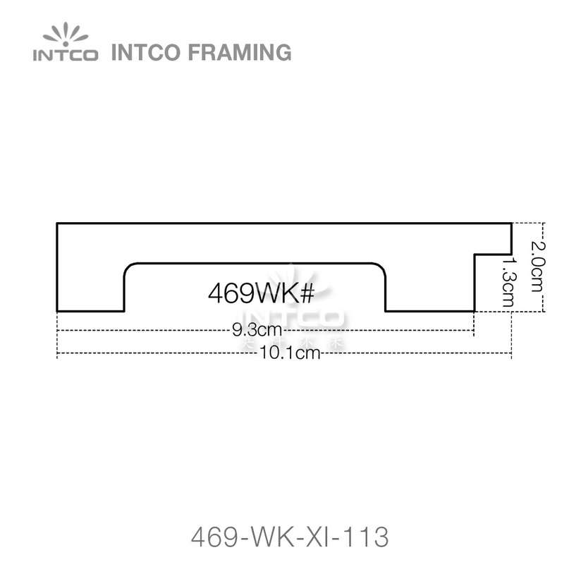 469 series PS mirror frame moulding profile