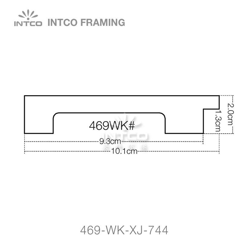 469 series PS mirror frame moulding profile