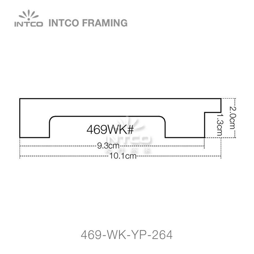 469 series PS mirror frame moulding profile