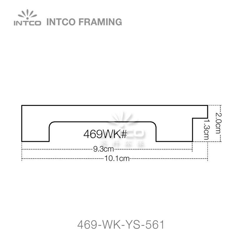 469 series PS mirror frame moulding profile