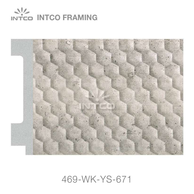 469-WK-YS-671 PS mirror frame moulding swatch sample