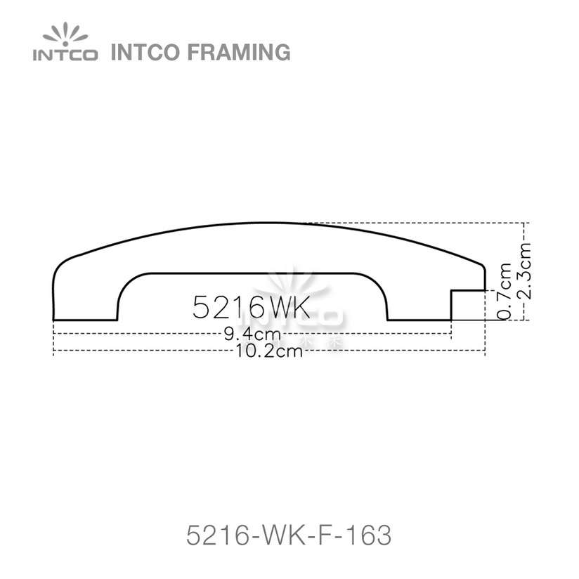 5216-WK series PS mirror frame moulding profile