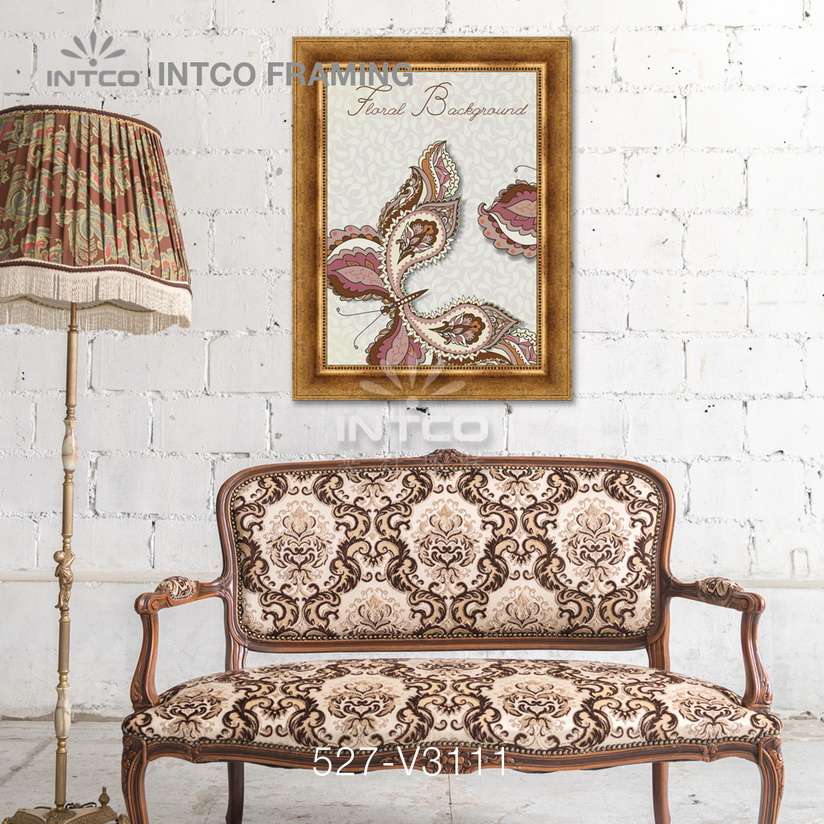 antique gold picture frame moulding