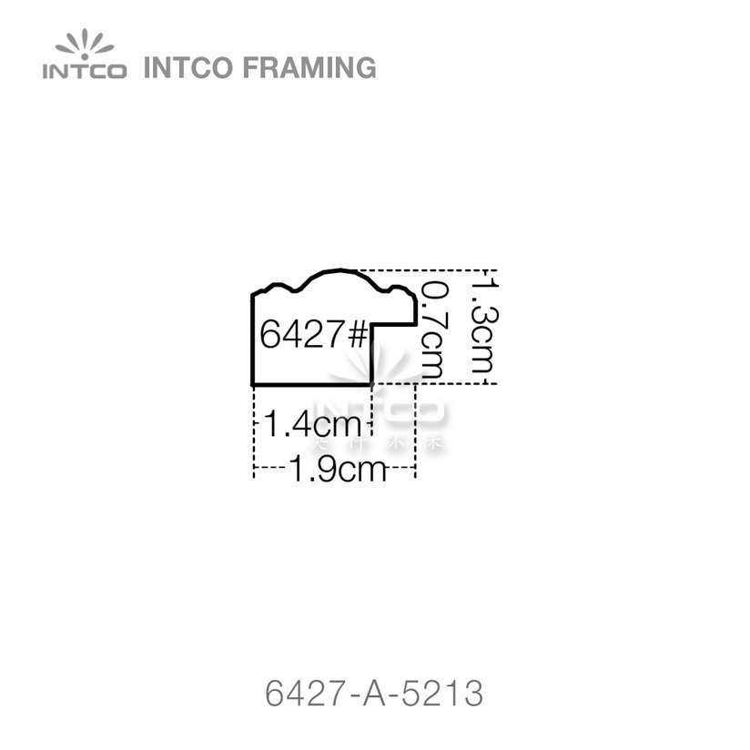 6427 series PS photo frame moulding profile