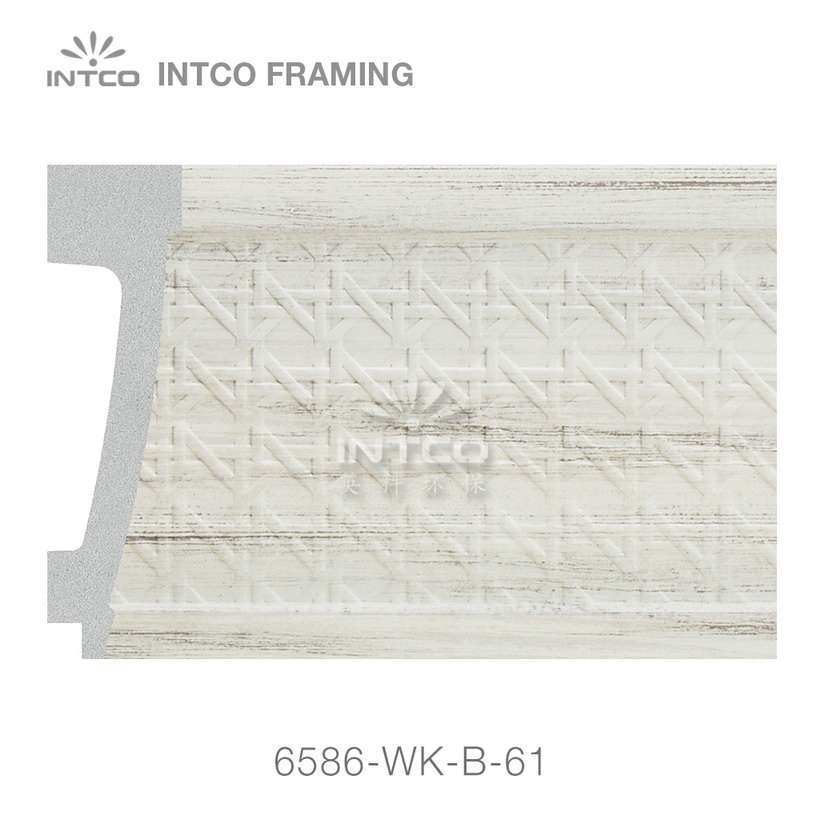 6586-WK-B-61 PS mirror frame moulding swatch sample