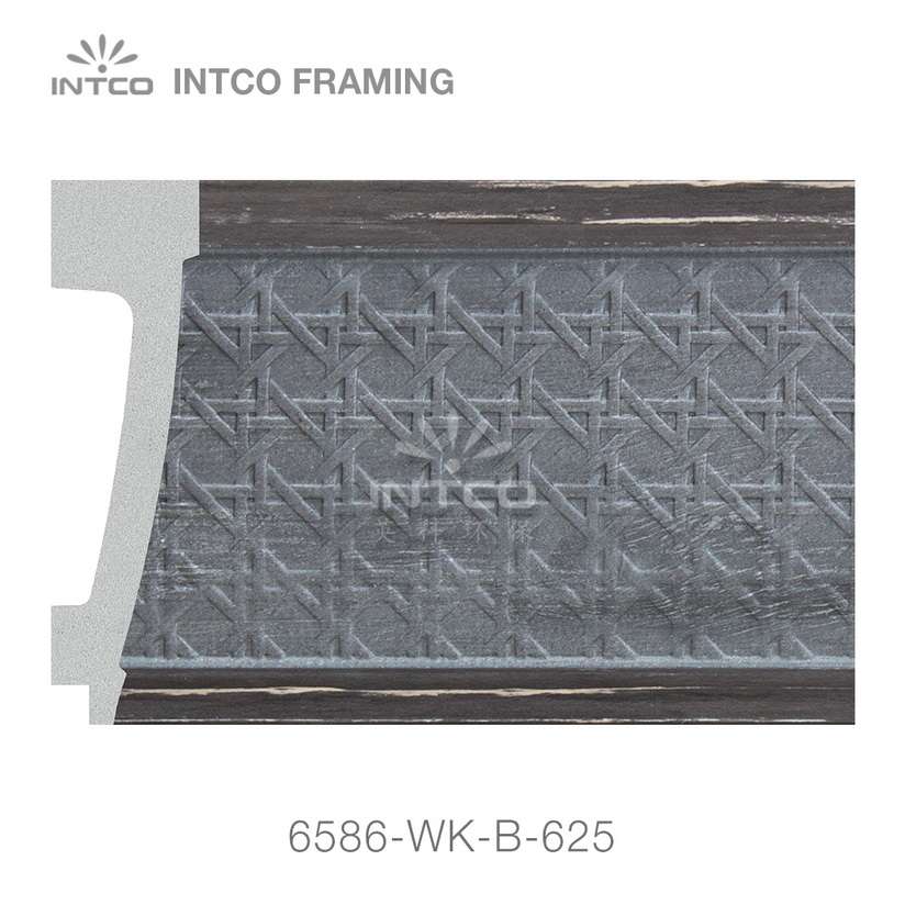 6586-WK-B-625 PS mirror frame moulding swatch sample