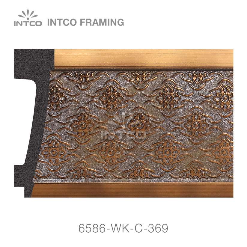 6586-WK-C-369 PS mirror frame moulding swatch sample