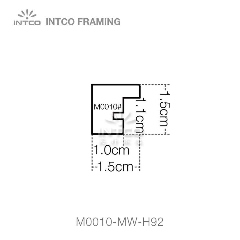 #M0010 9/16 Inch MDF picture frame moulding profiles