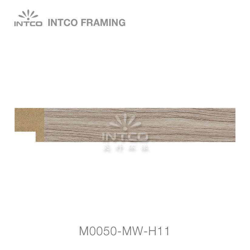 M0050-MW-H11 MDF picture frame moulding swatch sample