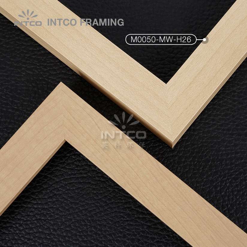 M0050-MW-H26 MDF picture frame mouldings light wood finish