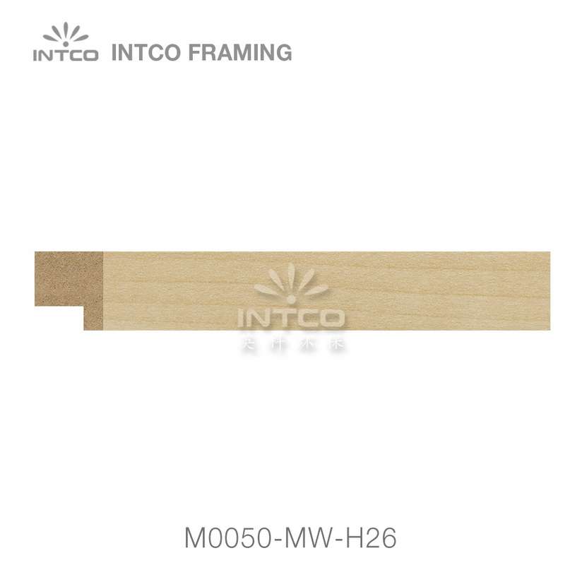 M0050-MW-H26 MDF picture frame moulding swatch sample