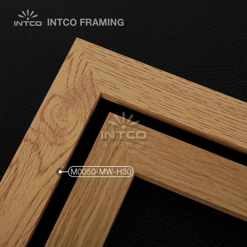 M0050-MW-H30 MDF picture frame mouldings light wood finish