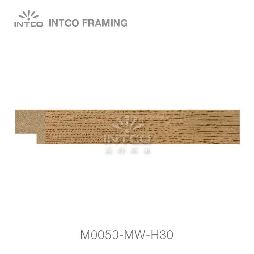 M0050-MW-H30 MDF picture frame moulding swatch sample