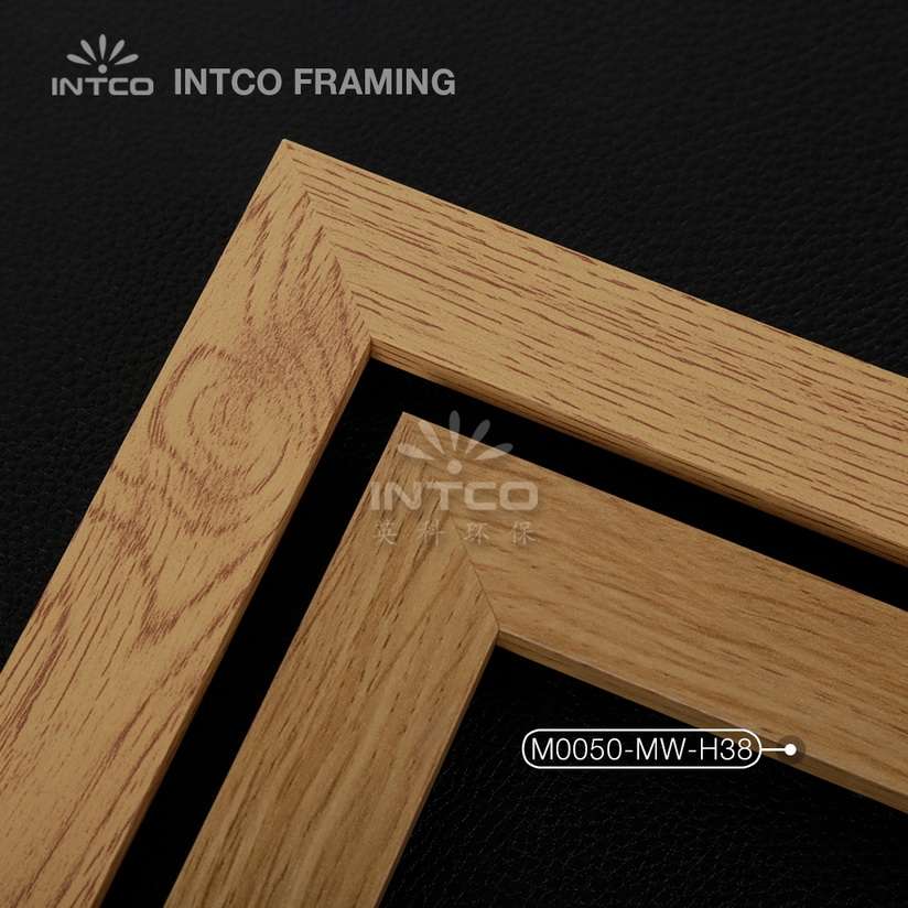 M0050-MW-H38 MDF picture frame mouldings light wood finish