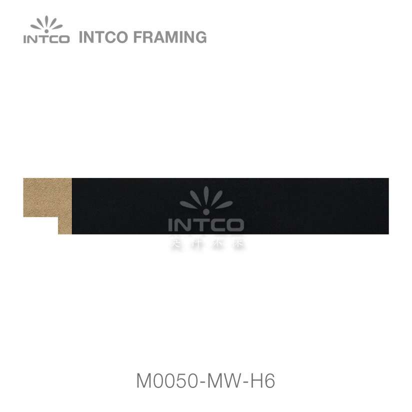 M0050-MW-H6 MDF picture frame moulding swatch sample