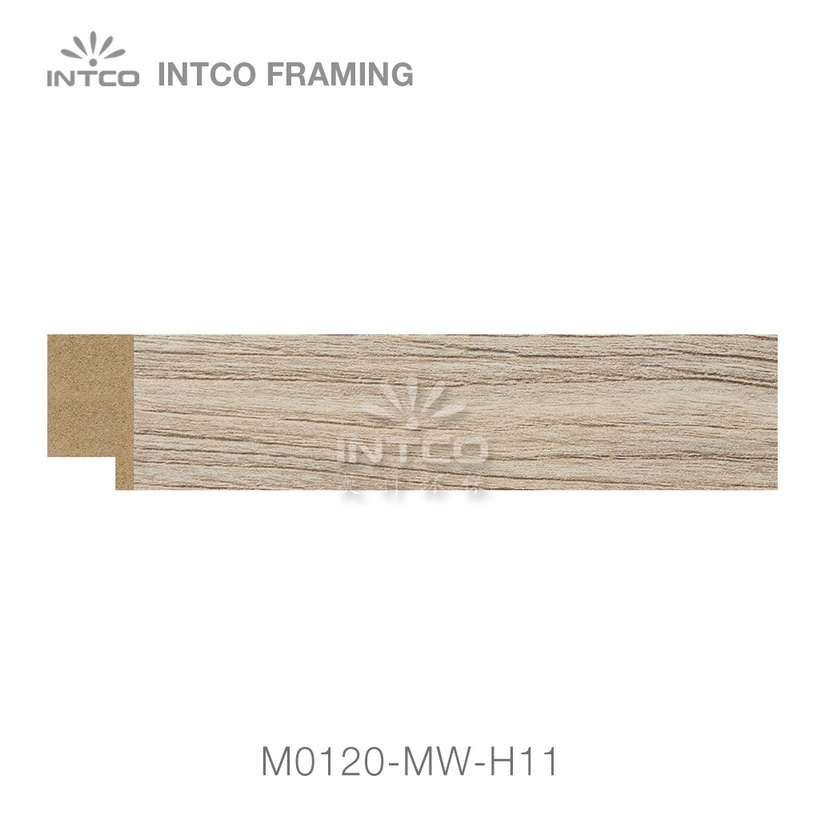 M0120-MW-H11 MDF picture frame moulding swatch sample