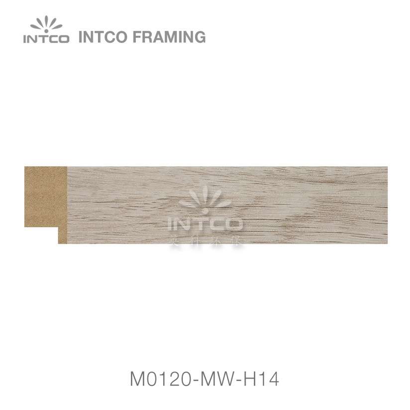 M0120-MW-H14 MDF picture frame moulding swatch sample