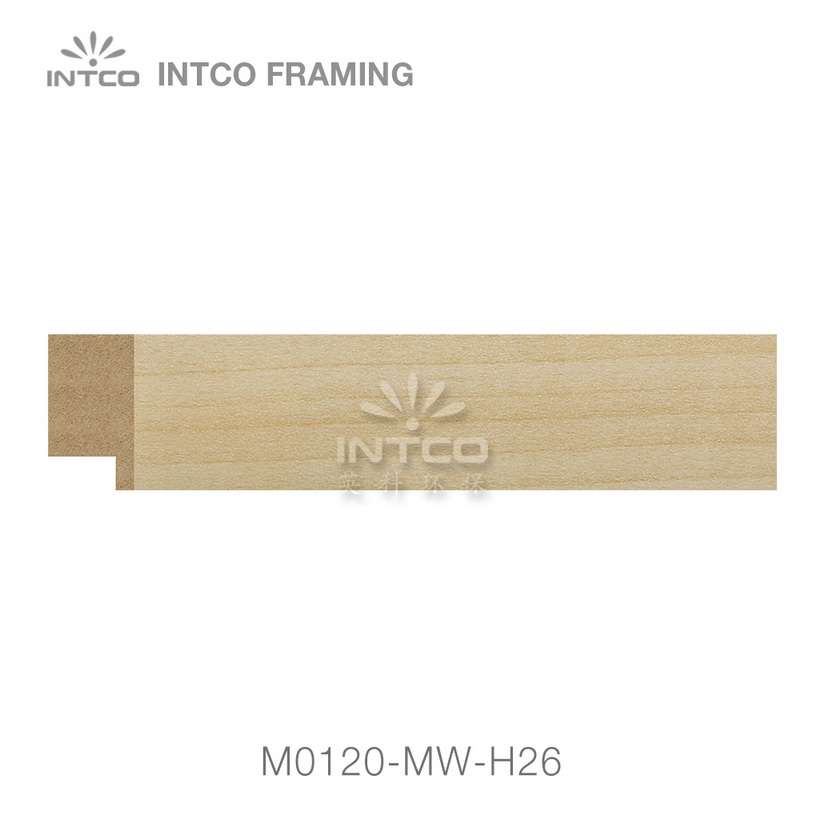 M0120-MW-H26 MDF picture frame moulding swatch sample