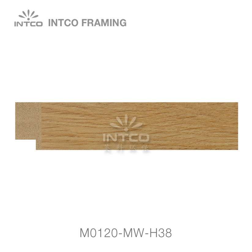 M0120-MW-H38 MDF picture frame moulding swatch sample