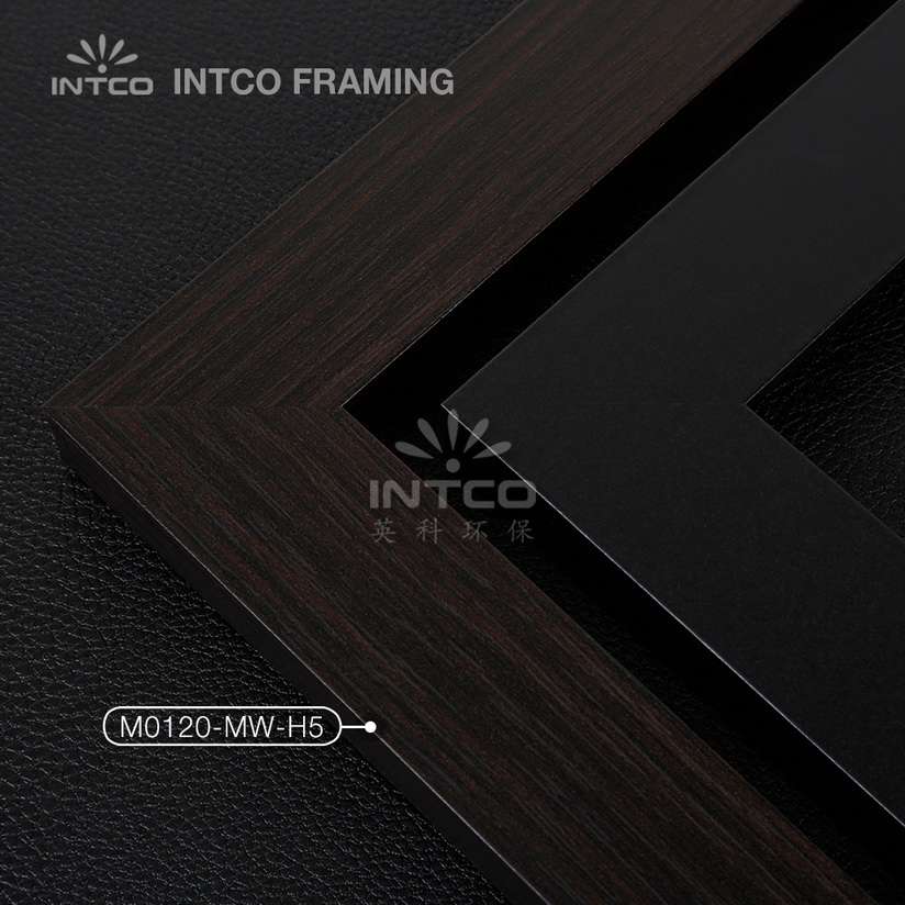 M0120 series MDF black picture frame mouldings