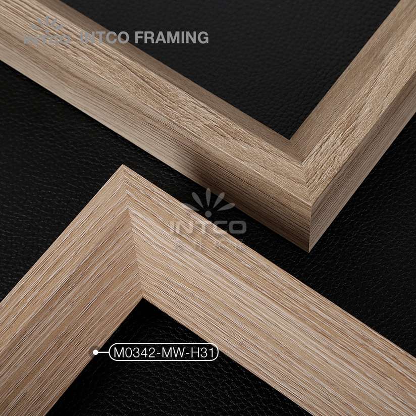 M0342-MW-H31 MDF picture frame mouldings light wood finish