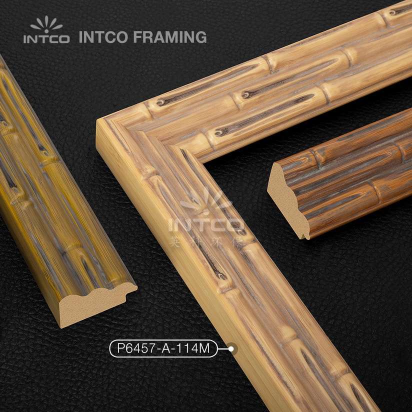 #P6457 bamboo picture frame mouldings
