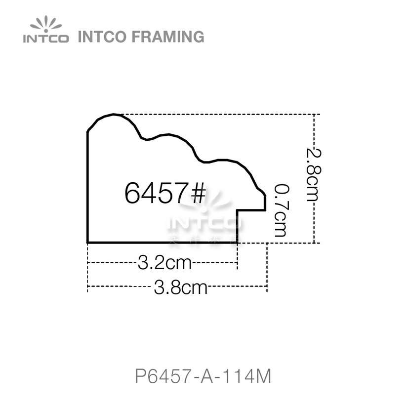 #P6457 picture frame moulding profiles