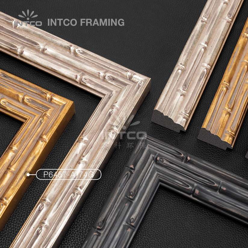 #P6457 bamboo picture frame mouldings