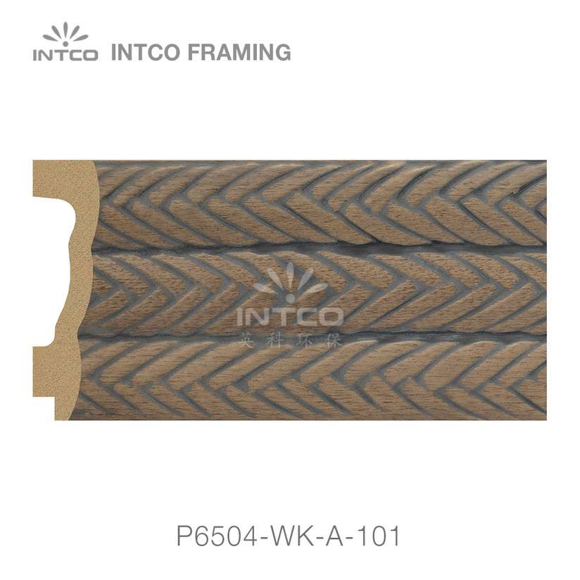 P6504-WK-A-101 PS patina mirror frame moulding swatch sample