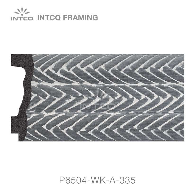 P6504-WK-A-335 PS patina mirror frame moulding swatch sample