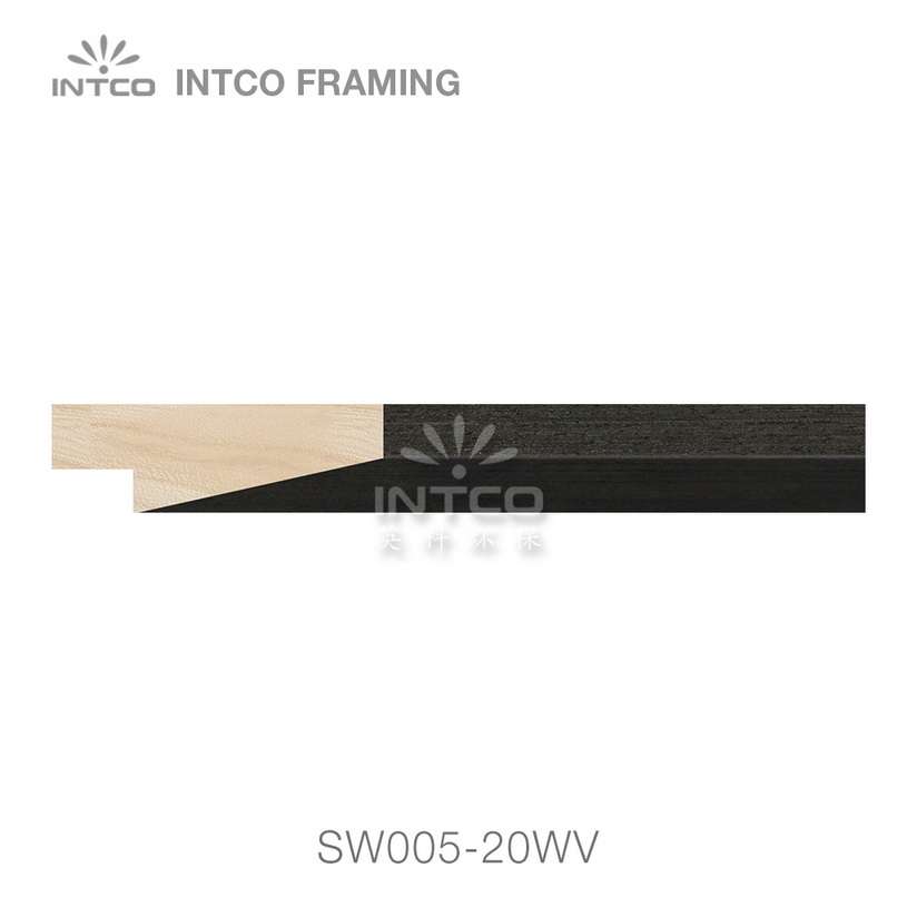 SW005-20WV wood picture frame moulding swatch sample