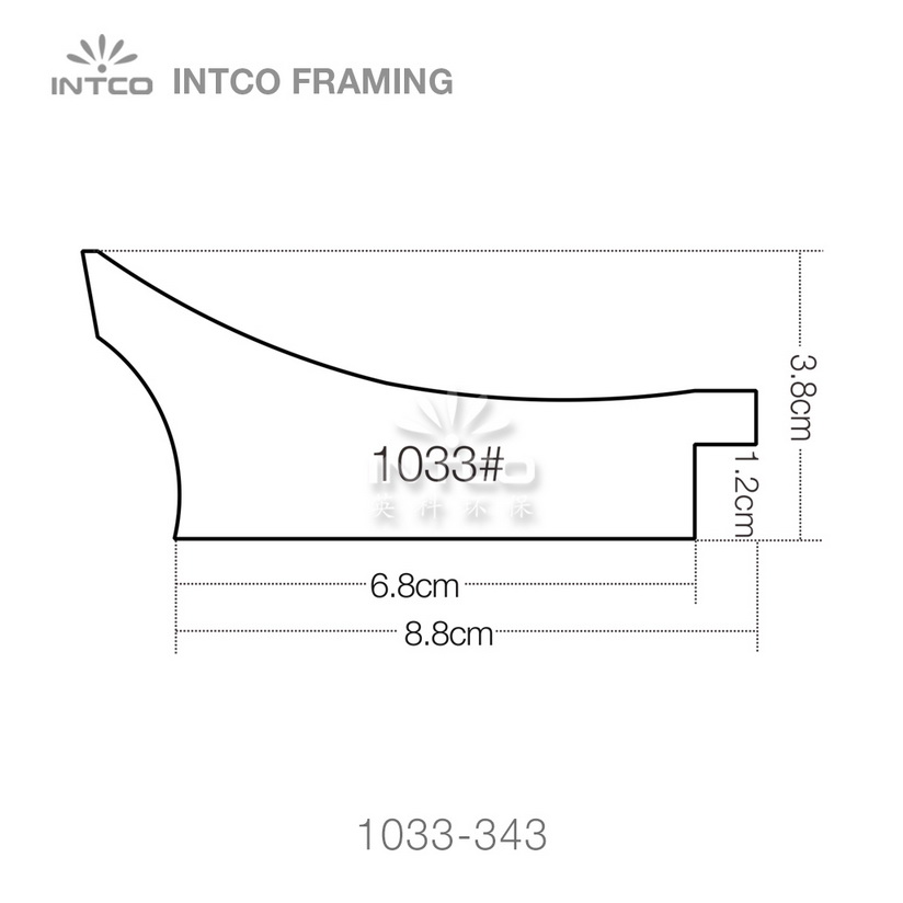 INTCO 1033 series PS picture frame moulding profile