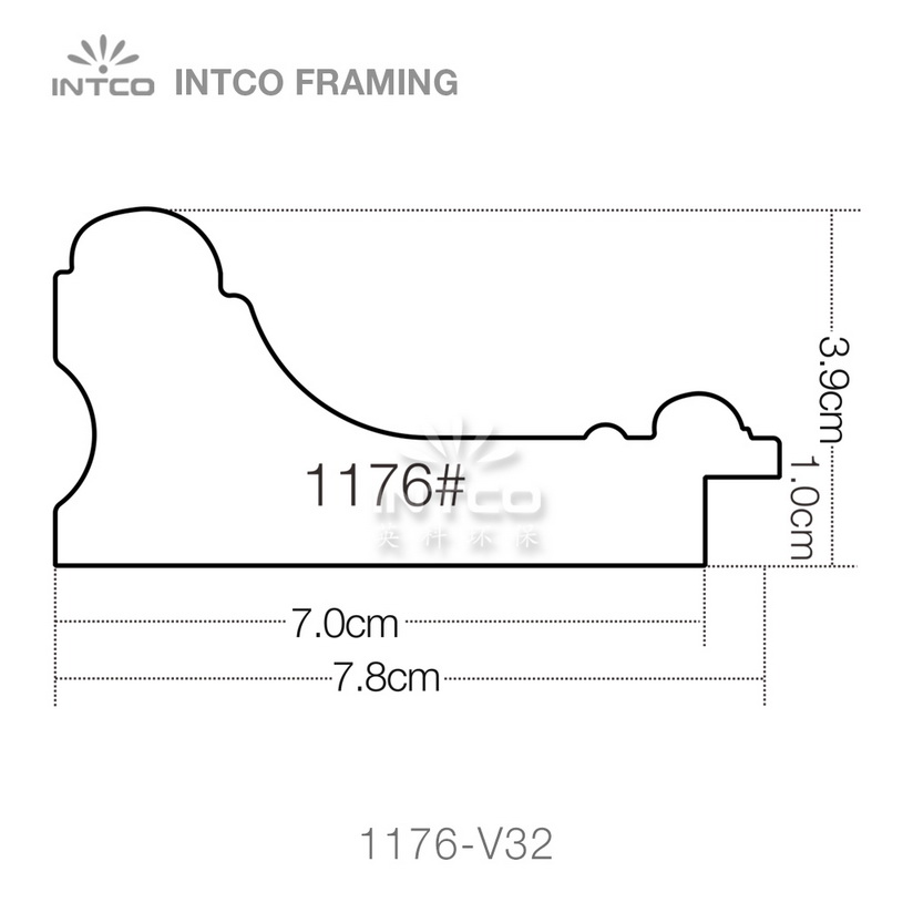 INTCO 1176 series PS mirror picture frame profile