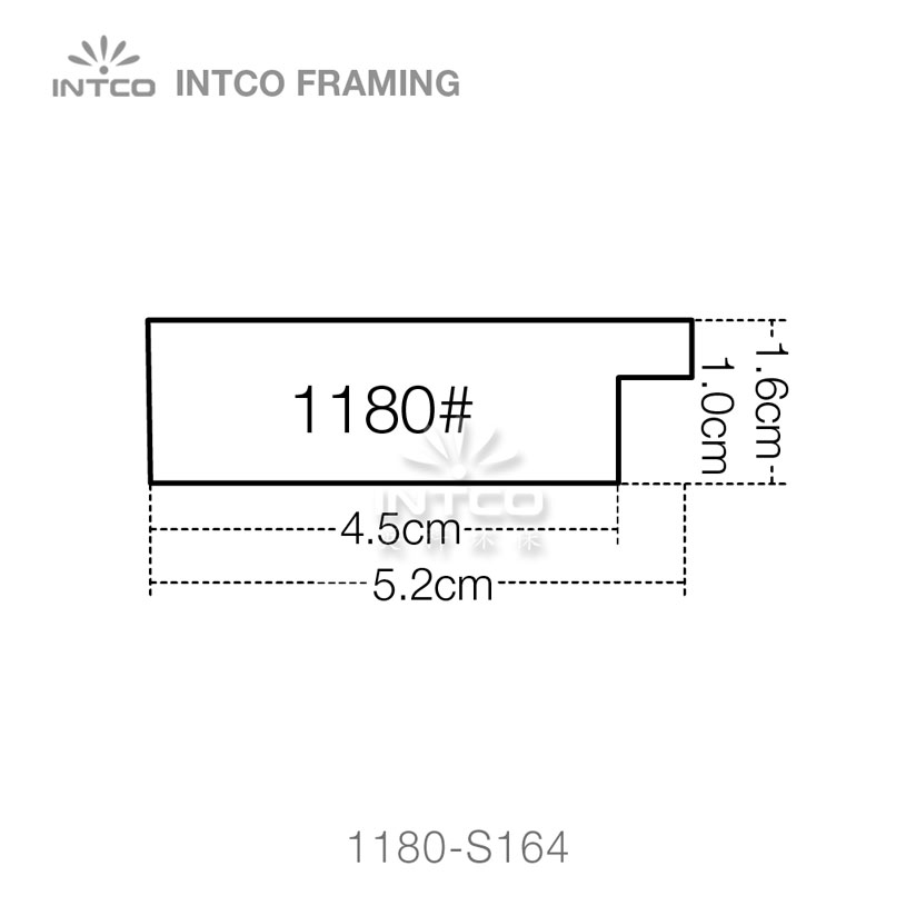 INTCO 1180 series PS photo picture frame profile