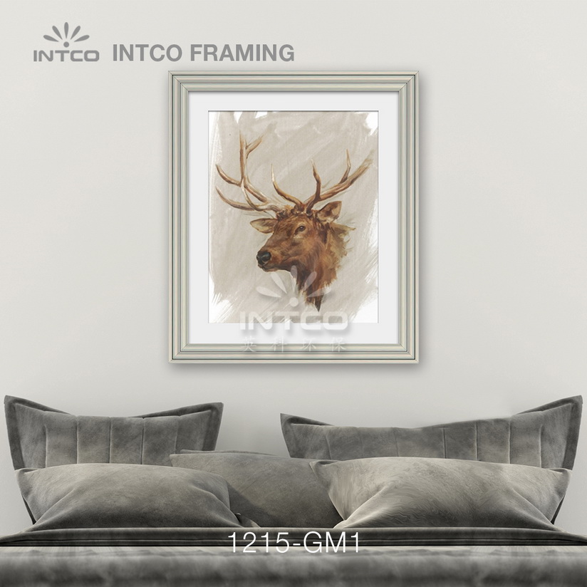 Framed wall art 51×61 cm ideas manufactured by INTCO 1215-GM1 mouldings