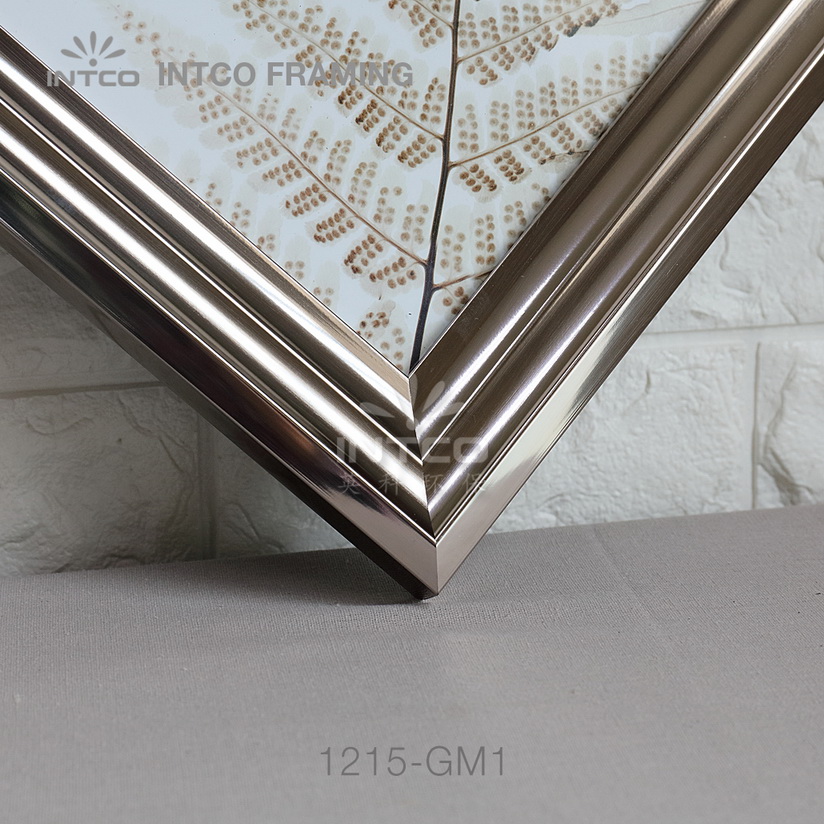 INTCO 1215-GM1 silver mirror frame moulding