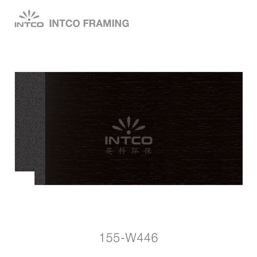 INTCO 155-W446 black picture frame moulding for sale