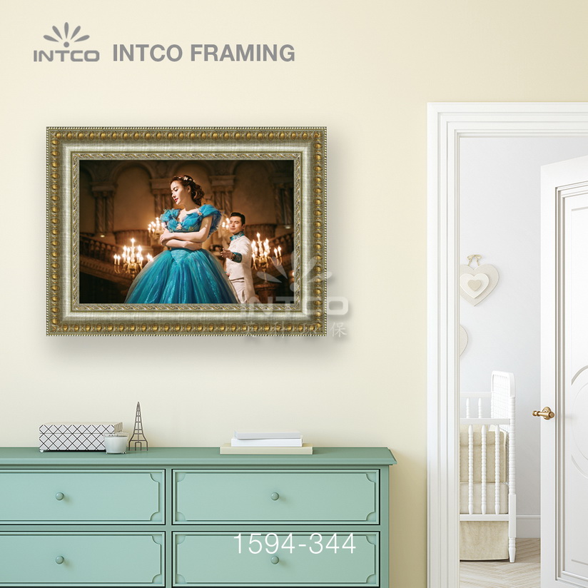 Wall wedding frames idea - framed by INTCO 1594-344 mouldings