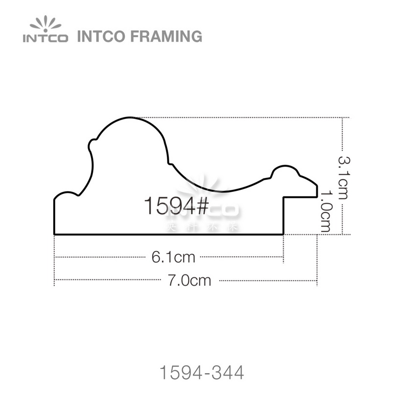 INTCO 1594 series PS wedding photo frame moulding profile