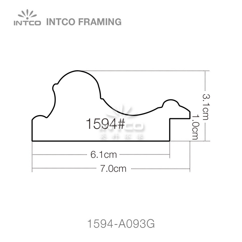 INTCO 1594 series PS wedding photo frame moulding profile