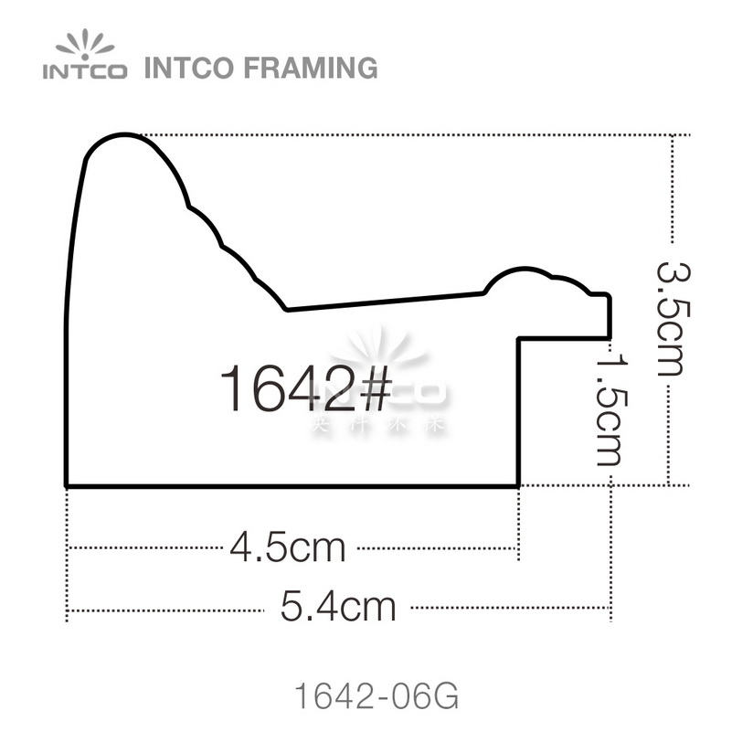 INTCO 1642 series PS mirror picture frame profile