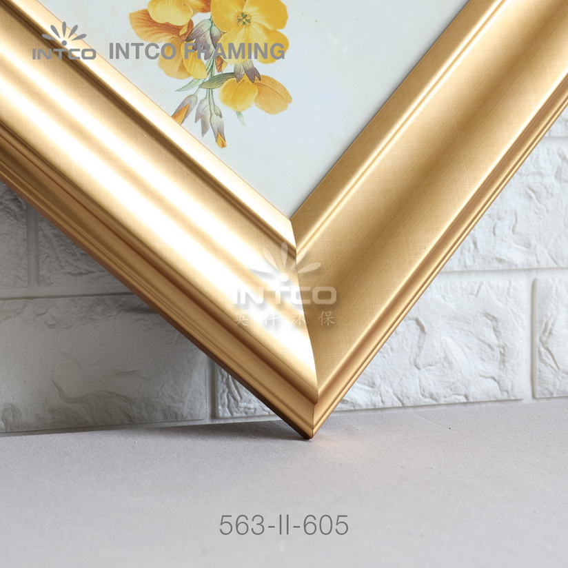 Modern gold picture frame moulding